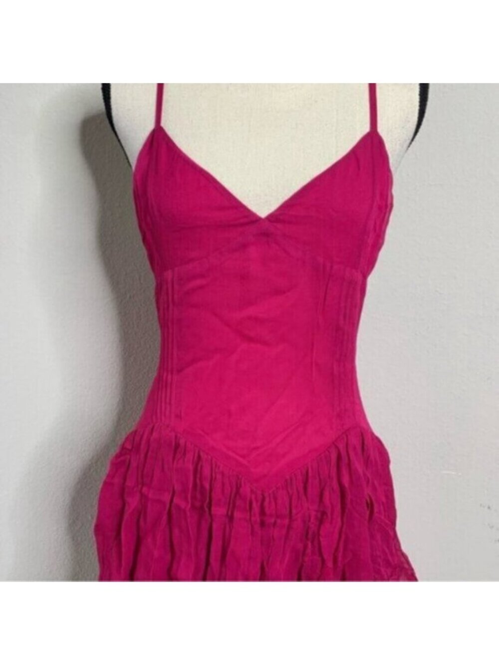 NWT Secret Mission Rasberry Ines Ruffle Mini Dress - Picture 8 of 16